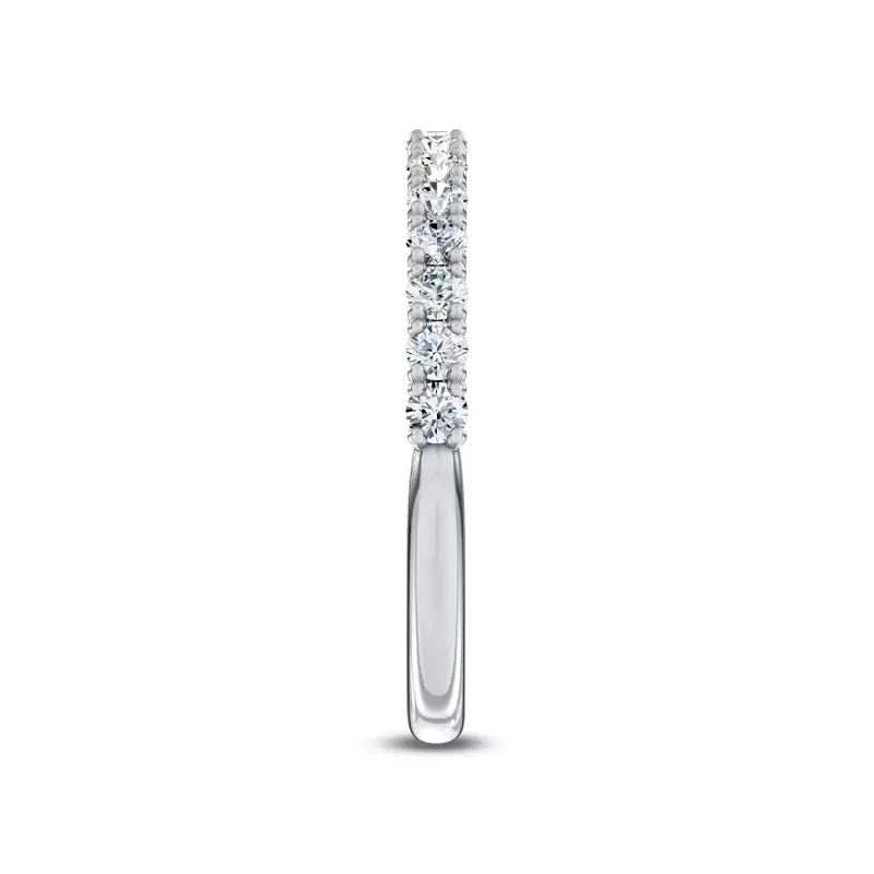 Platinum Sequined Lab Pavé Band by Christian Siriano