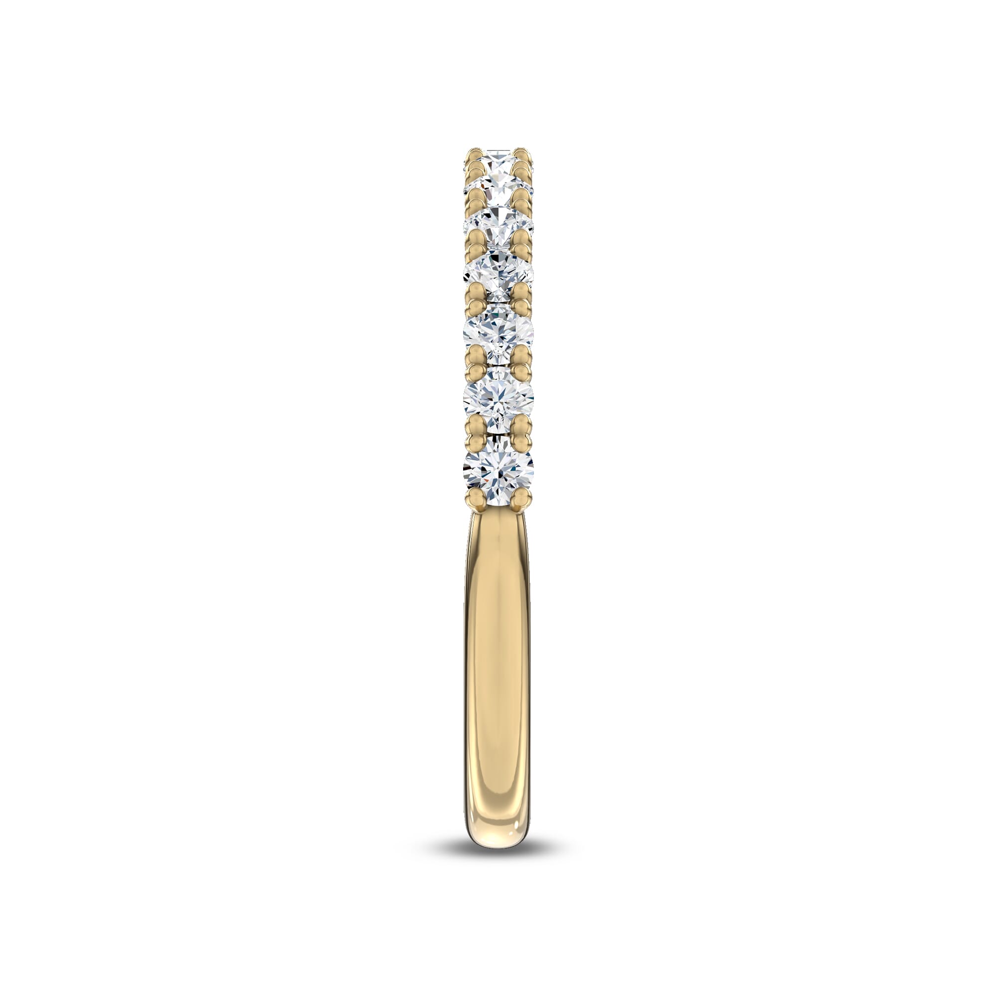 18K Yellow Gold Sequined Pavé Band by Christian Siriano
