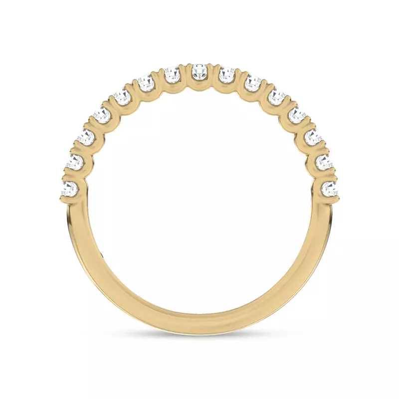 14K Yellow Gold Sequined Pavé Band by Christian Siriano