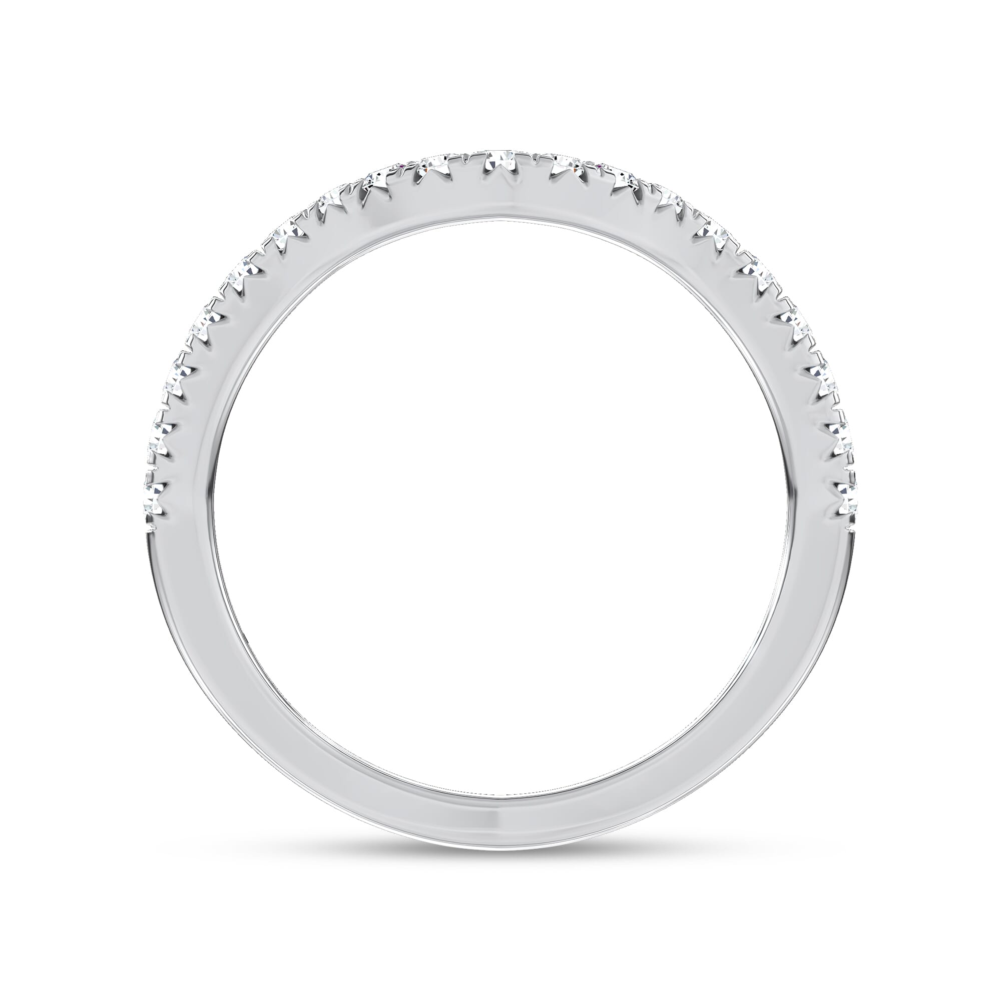 Platinum Moonlit Veil Contour Band by Christian Siriano