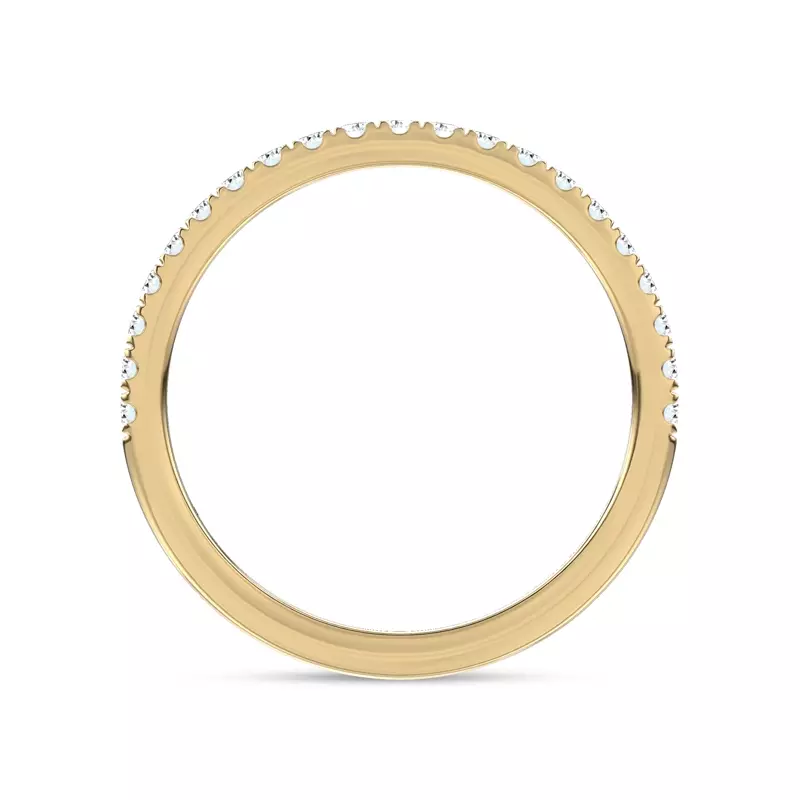14K Yellow Gold Floria Pavé Band by Christian Siriano