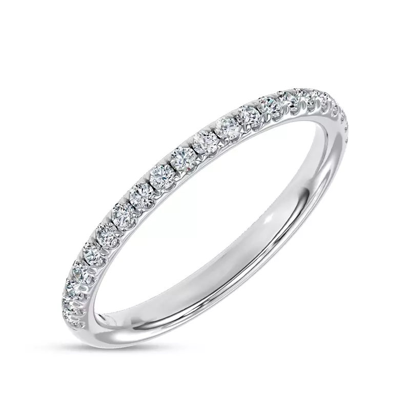 Platinum Floria Pavé Lab Band by Christian Siriano