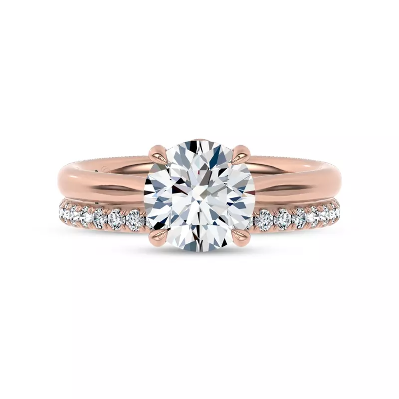18K Rose Gold Floria Pavé Band by Christian Siriano