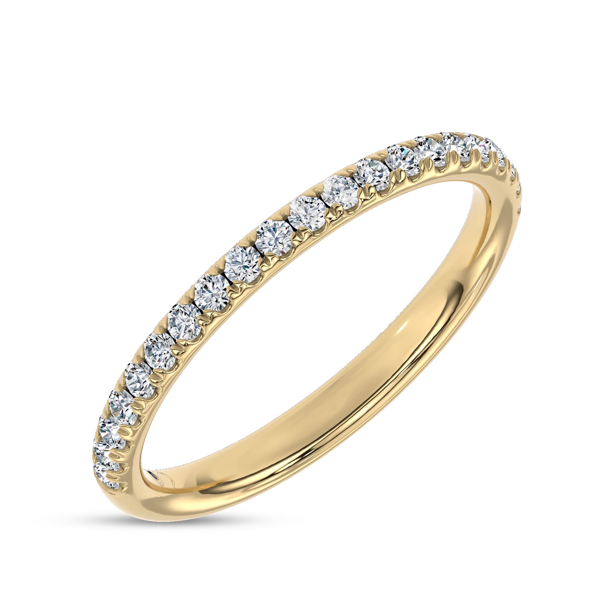 18K Yellow Gold Floria Pavé Lab Band by Christian Siriano