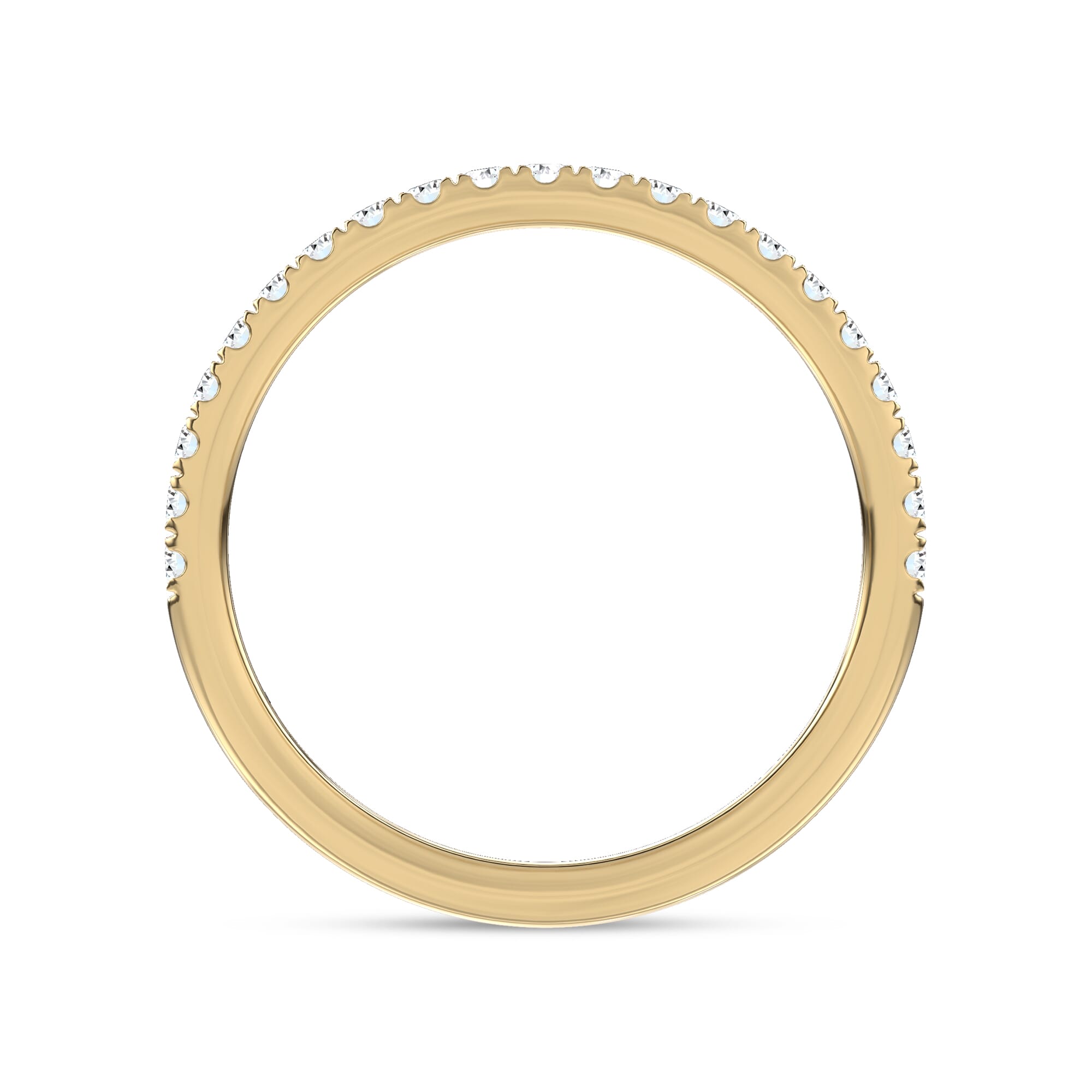 18K Yellow Gold Floria Pavé Lab Band by Christian Siriano