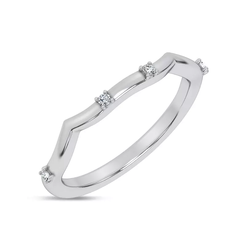 Tira Contour Diamond Band