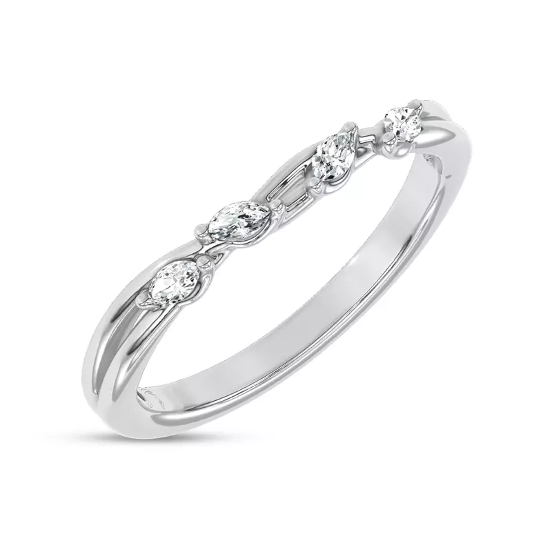 Platinum Petal Radiance Band by Christian Siriano