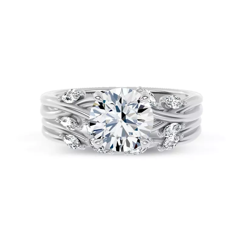 Platinum Petal Radiance Band by Christian Siriano