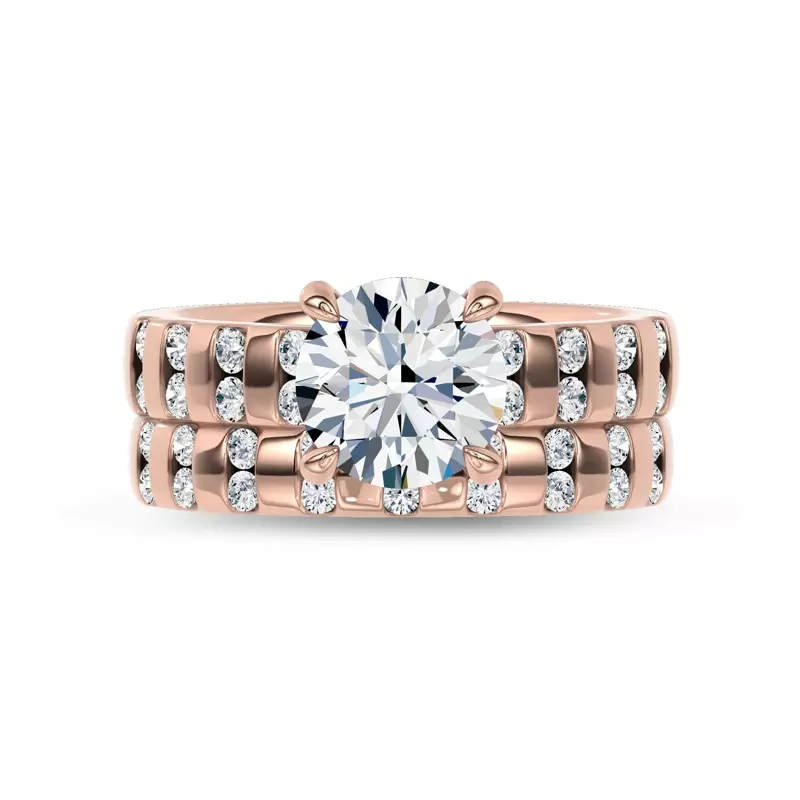 14K Rose Gold Colonnade Band by Christian Siriano
