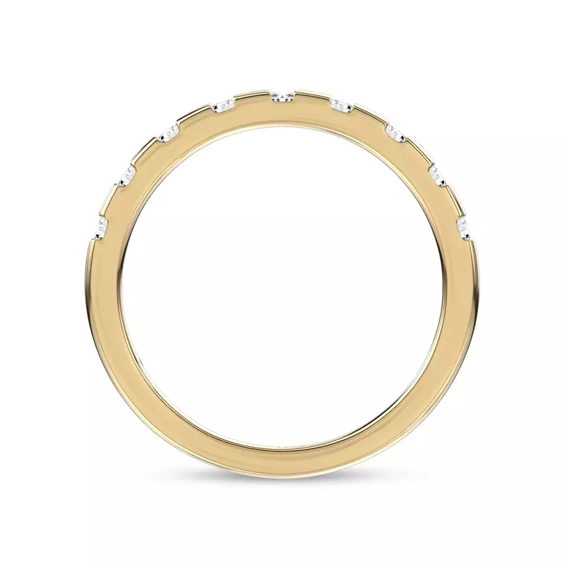 18K Yellow Gold Colonnade Band by Christian Siriano