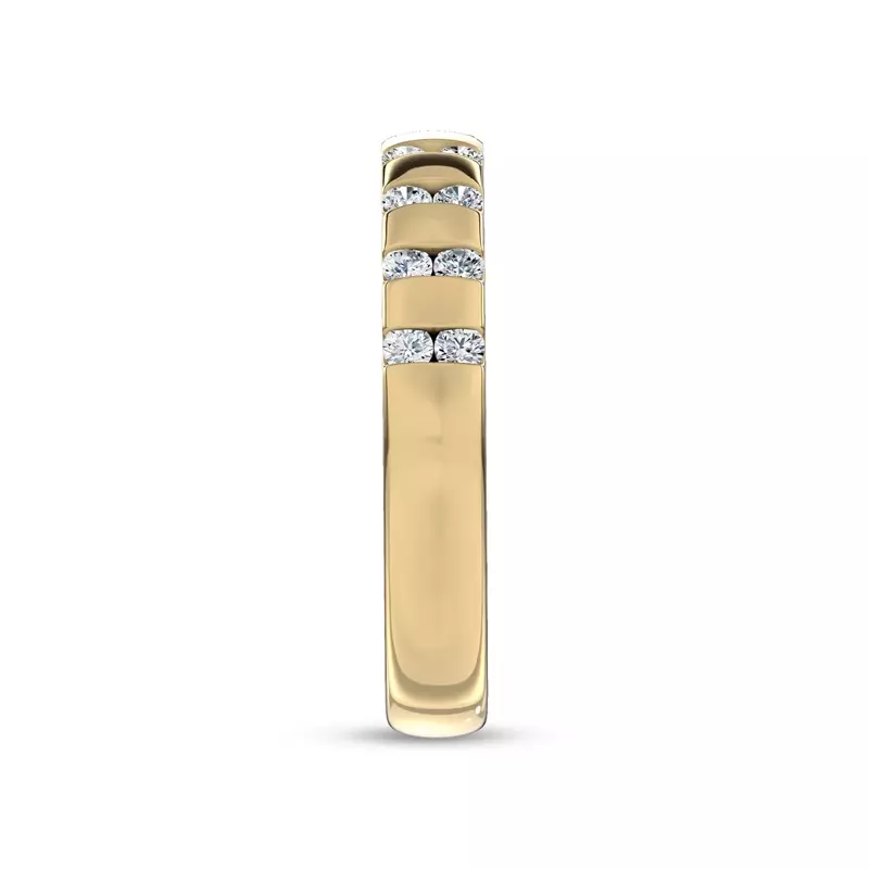 18K Yellow Gold Colonnade Band by Christian Siriano