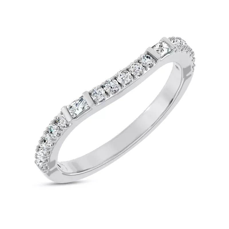 Platinum Celestine Baguette Lab Band by Christian Siriano