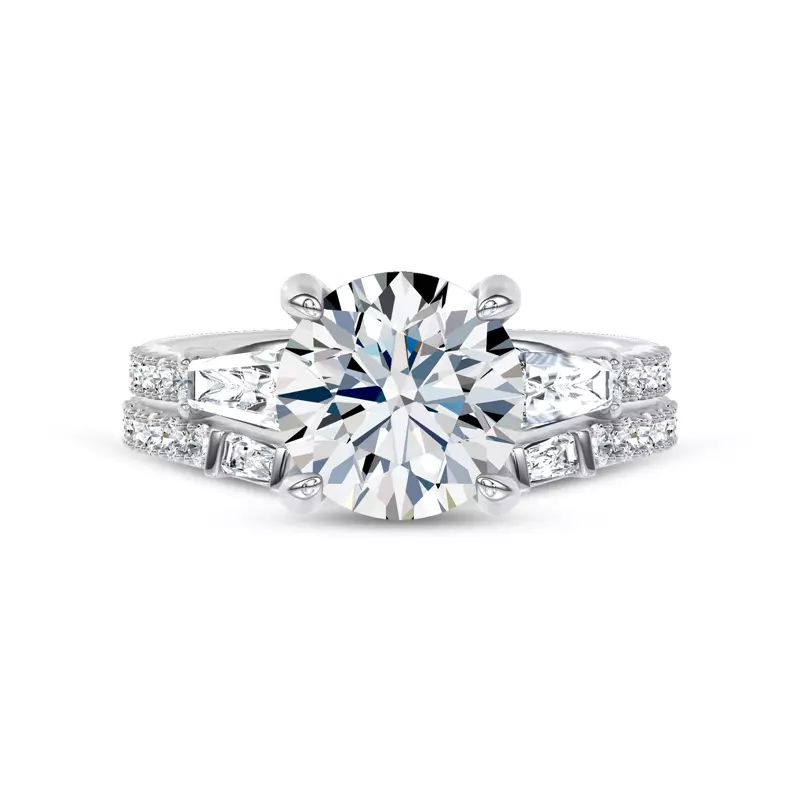 Platinum Celestine Baguette Lab Band by Christian Siriano