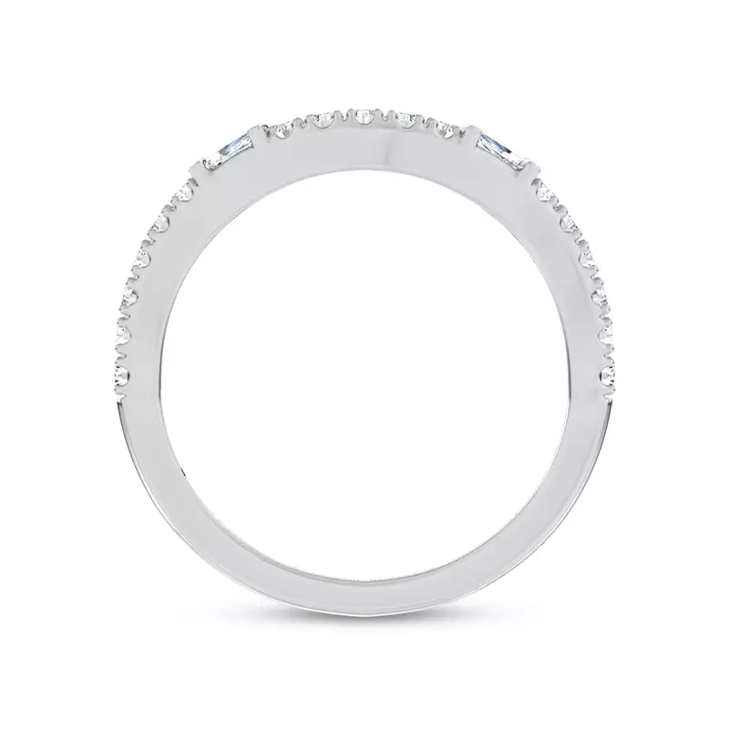 Platinum Celestine Baguette Lab Band by Christian Siriano