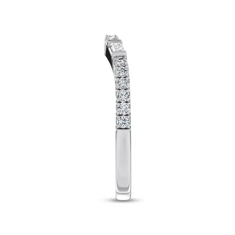 Platinum Celestine Baguette Lab Band by Christian Siriano