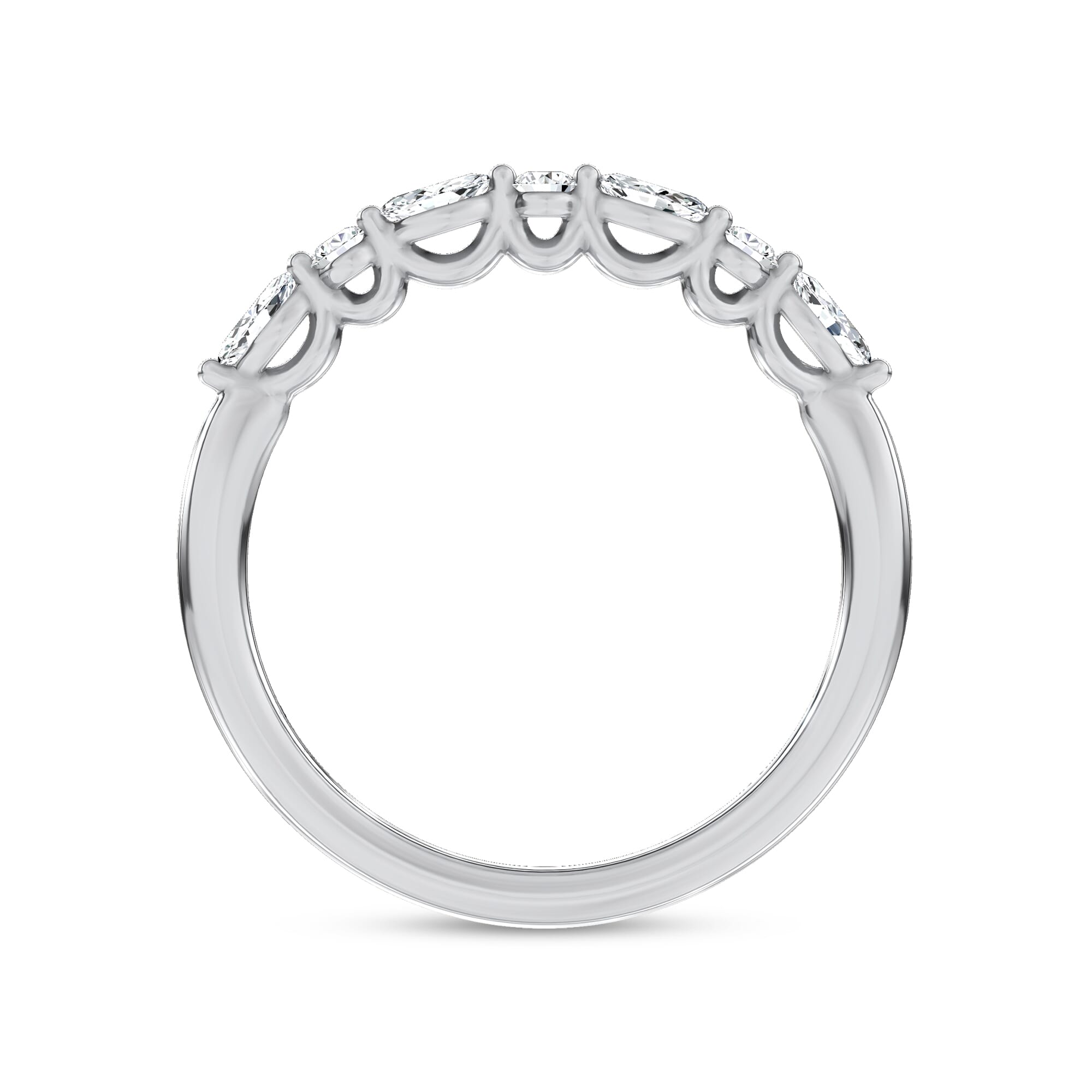 Platinum Novelle Mixed Shape Lab Band by Christian Siriano
