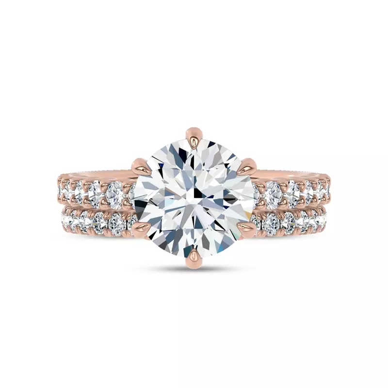 14K Rose Gold Ovation Contoured Pavé Band by Christian Siriano