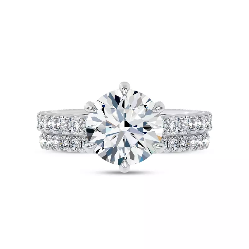 Platinum Ovation Contoured Pavé Lab Band by Christian Siriano
