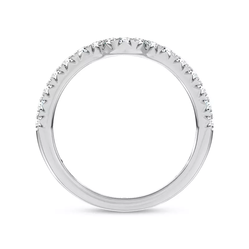 Platinum Ovation Contoured Pavé Lab Band by Christian Siriano