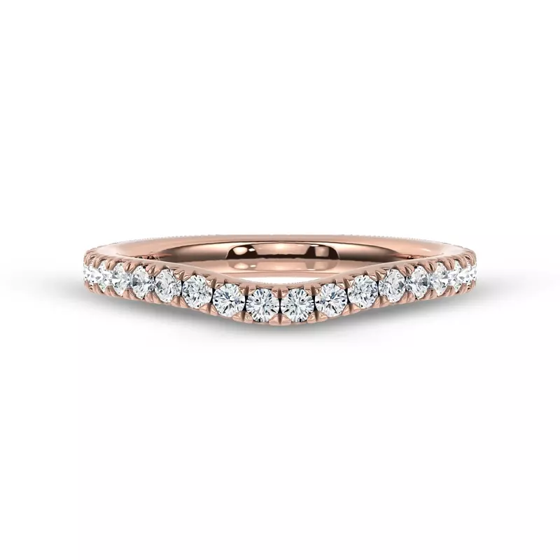 Gilded Glow Contoured Pavé Band by Christian Siriano