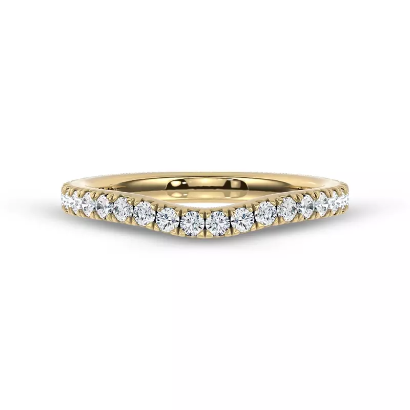 Gilded Glow Contoured Pavé Lab Band by Christian Siriano