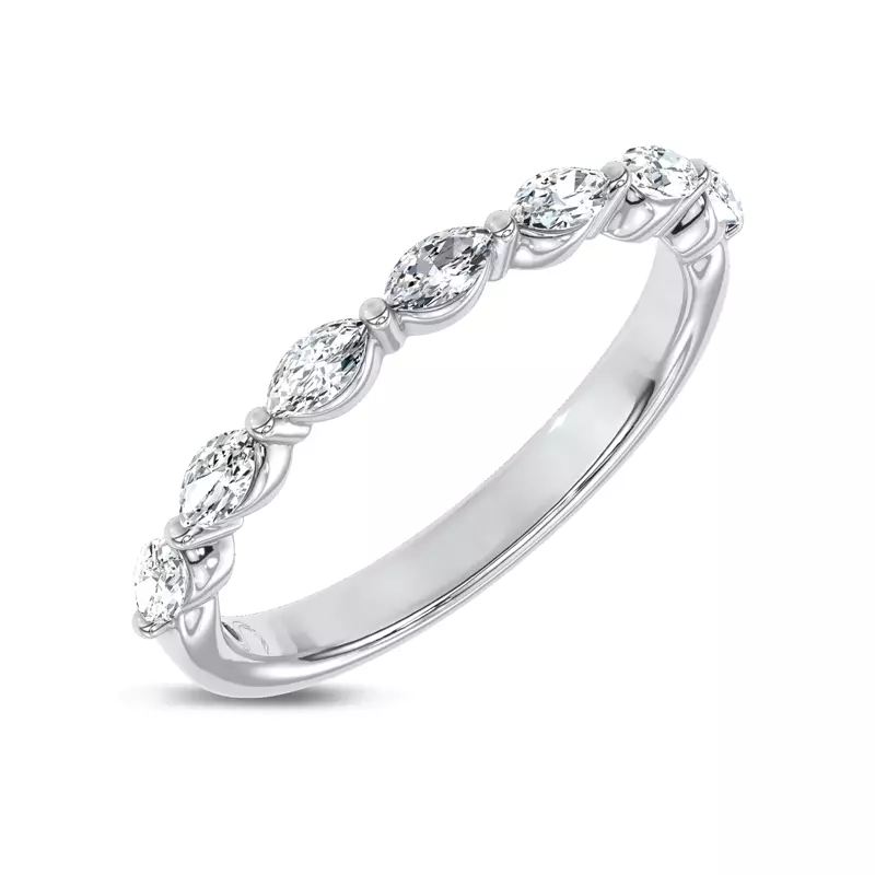 18K White Gold Virelia Band by Christian Siriano