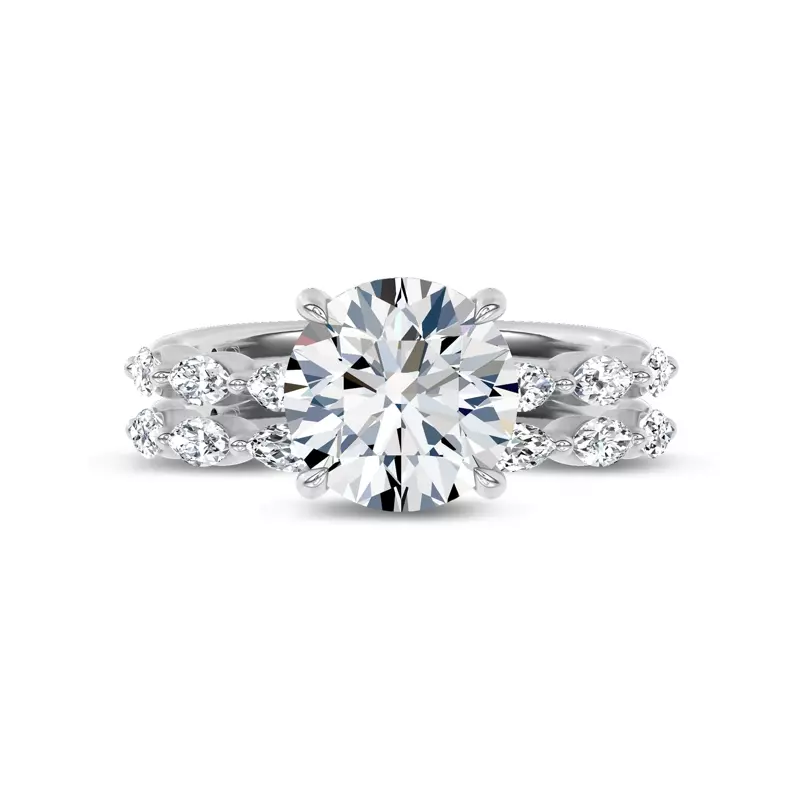 18K White Gold Virelia Band by Christian Siriano