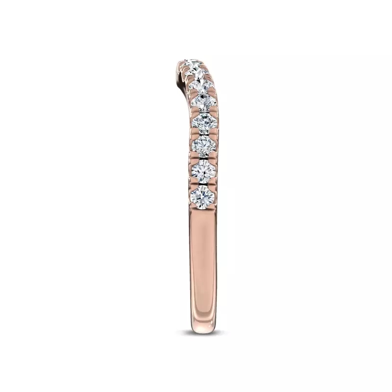 18K Rose Gold Ondina Contoured Pavé Lab Band by Christian Siriano