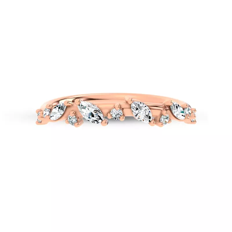 Hayley Scattered Diamond Band