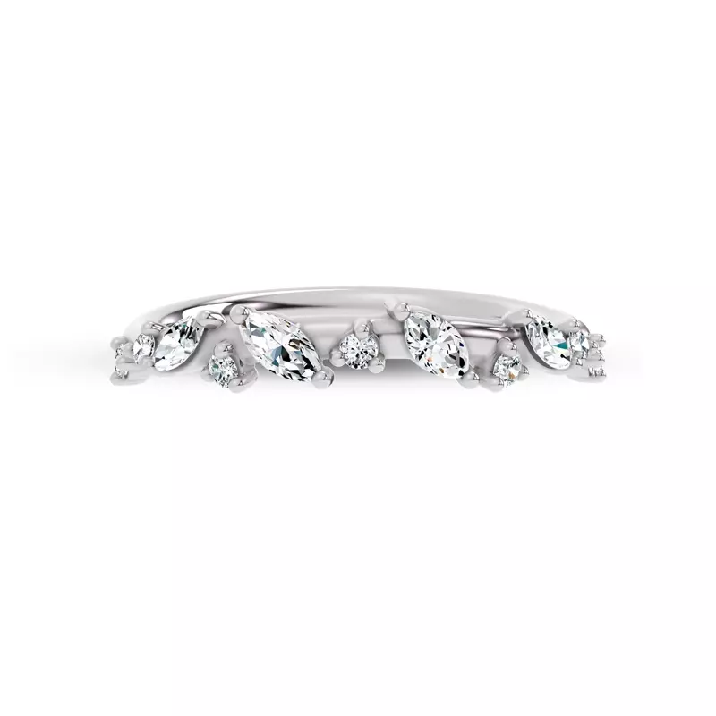 Hayley Scattered Diamond Band
