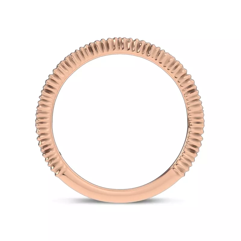 14K Rose Gold Ruche Band by Christian Siriano