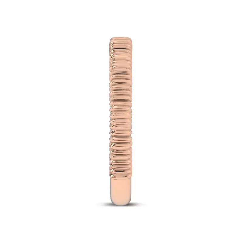 14K Rose Gold Ruche Band by Christian Siriano