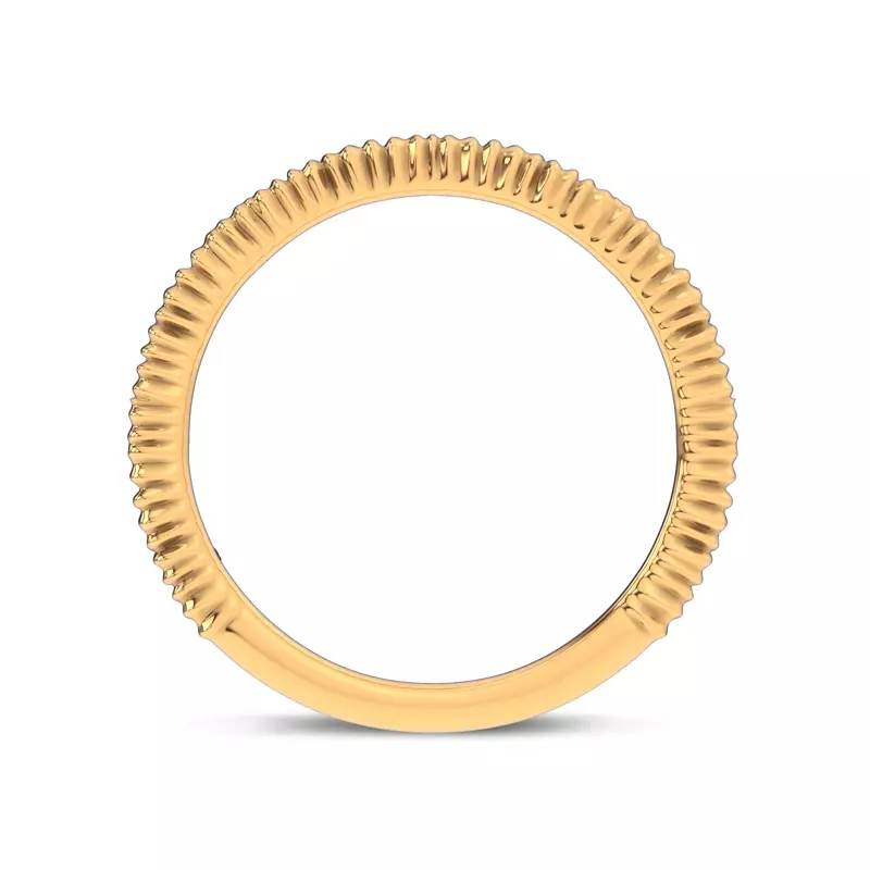 14K Yellow Gold Ruche Band by Christian Siriano