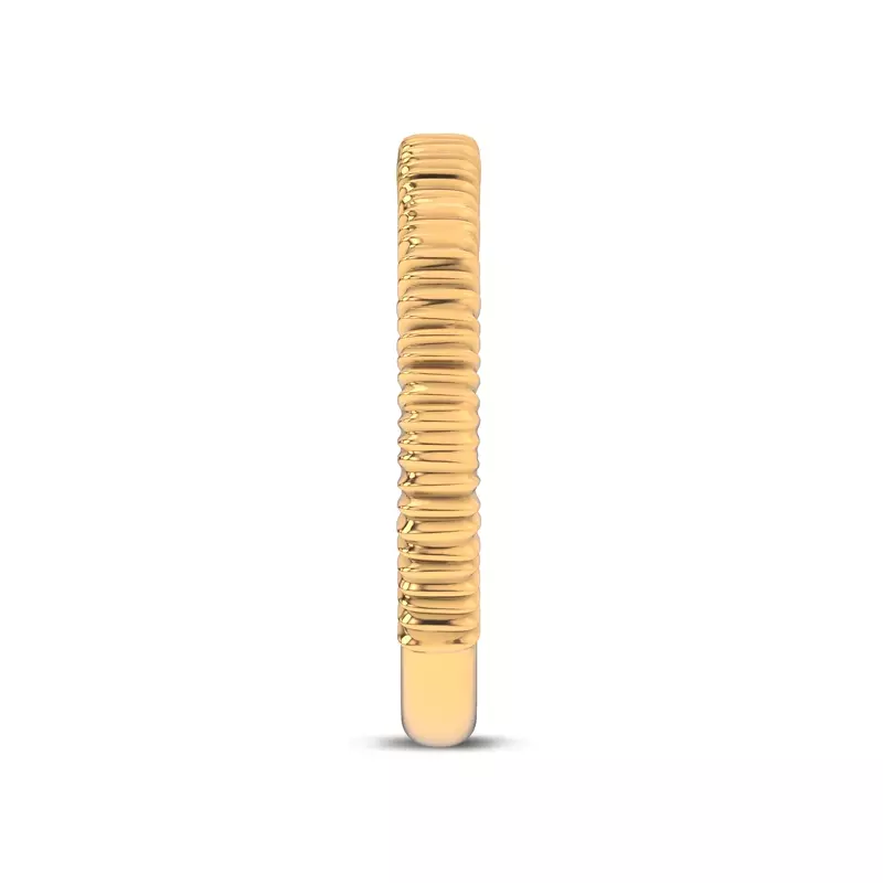 14K Yellow Gold Ruche Band by Christian Siriano