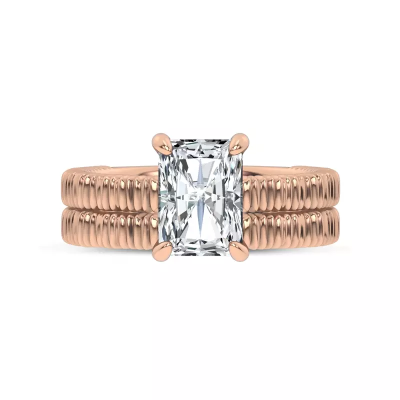18K Rose Gold Ruche Band by Christian Siriano
