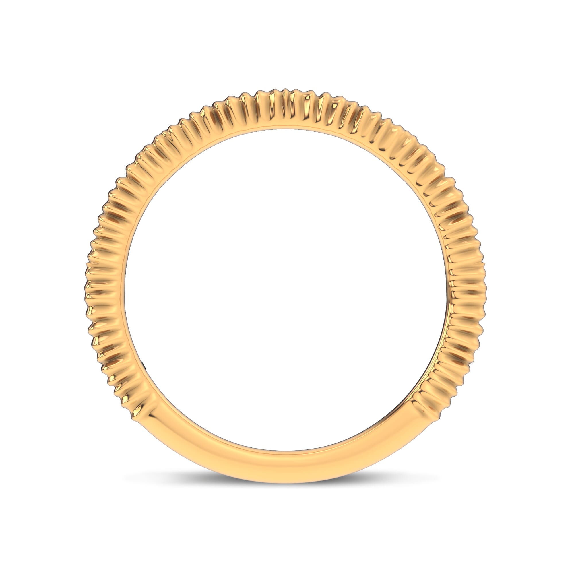 18K Yellow Gold Ruche Band by Christian Siriano