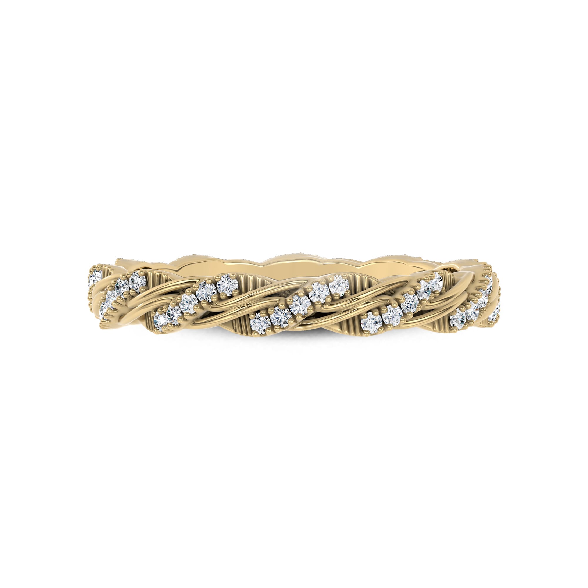 Woven Love Pavé Lab Ininity Band by Christian Siriano