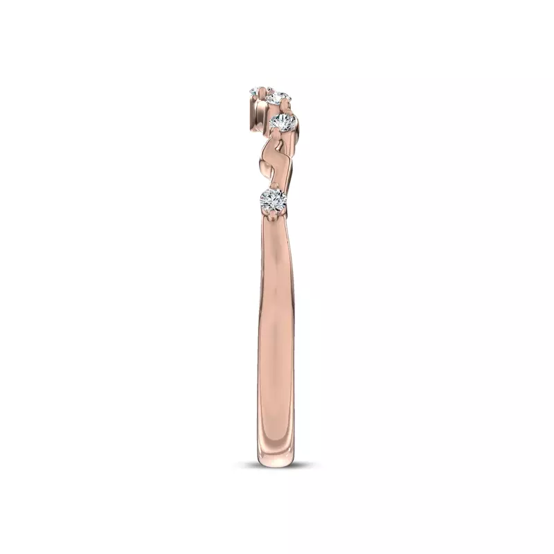 14K Rose Gold Vionne Winding Band