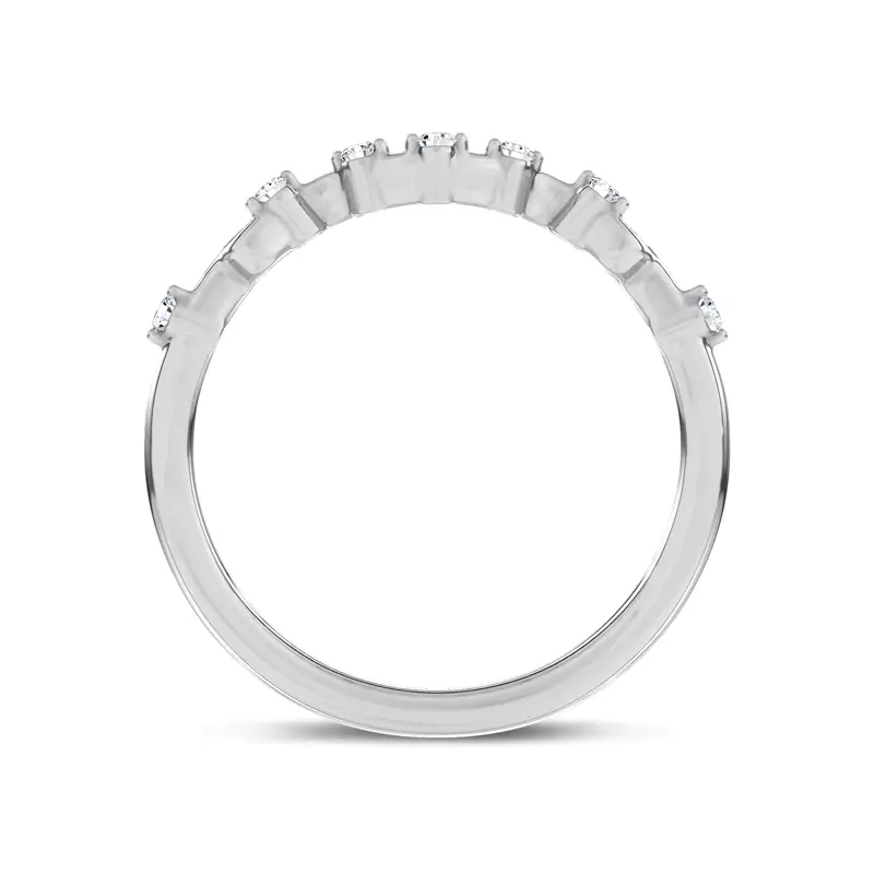 14K White Gold Vionne Winding Band