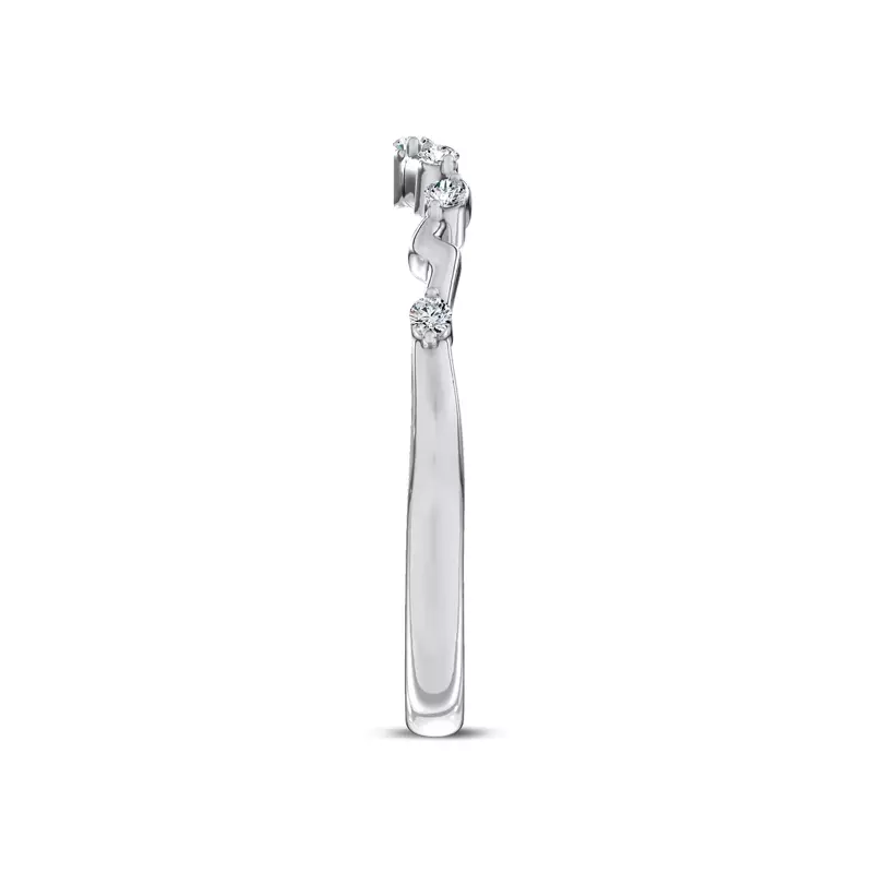 14K White Gold Vionne Winding Band