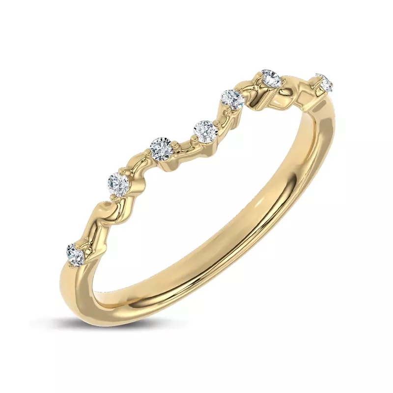 14K Yellow Gold Vionne Winding Band