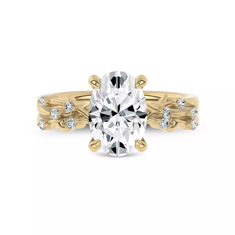 14K Yellow Gold Vionne Winding Band