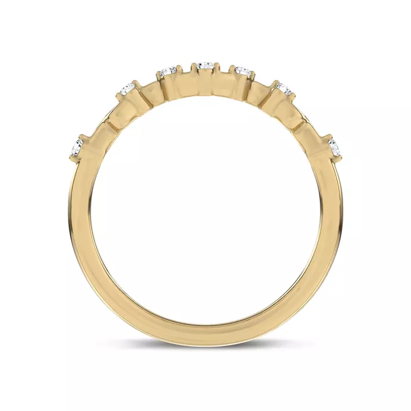 14K Yellow Gold Vionne Winding Band
