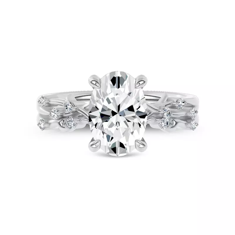18K White Gold Vionne Winding Band