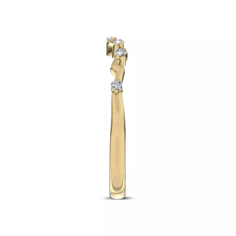 18K Yellow Gold Vionne Winding Band