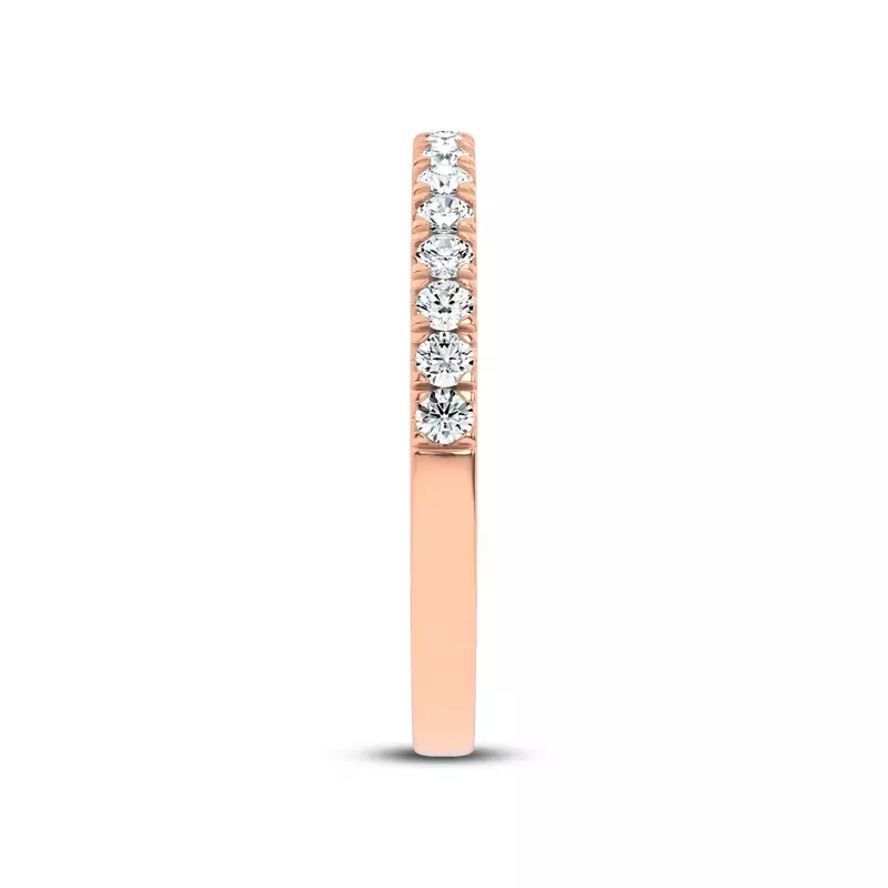 14K Rose Gold Brenda Classic Pavé Band