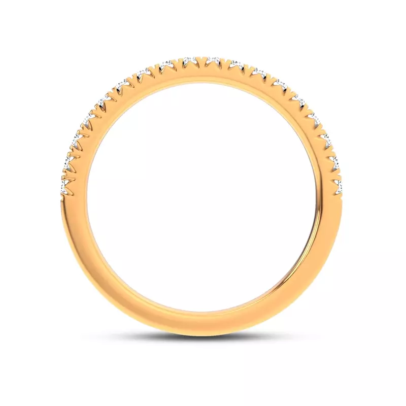 14K Yellow Gold Brenda Classic Pavé Band