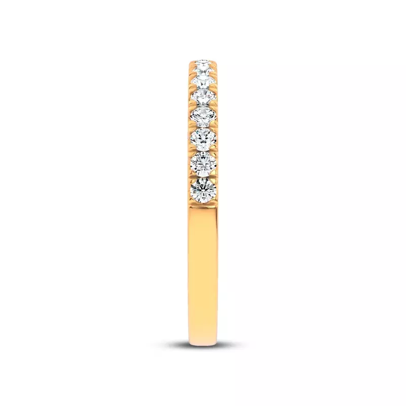 14K Yellow Gold Brenda Classic Pavé Band