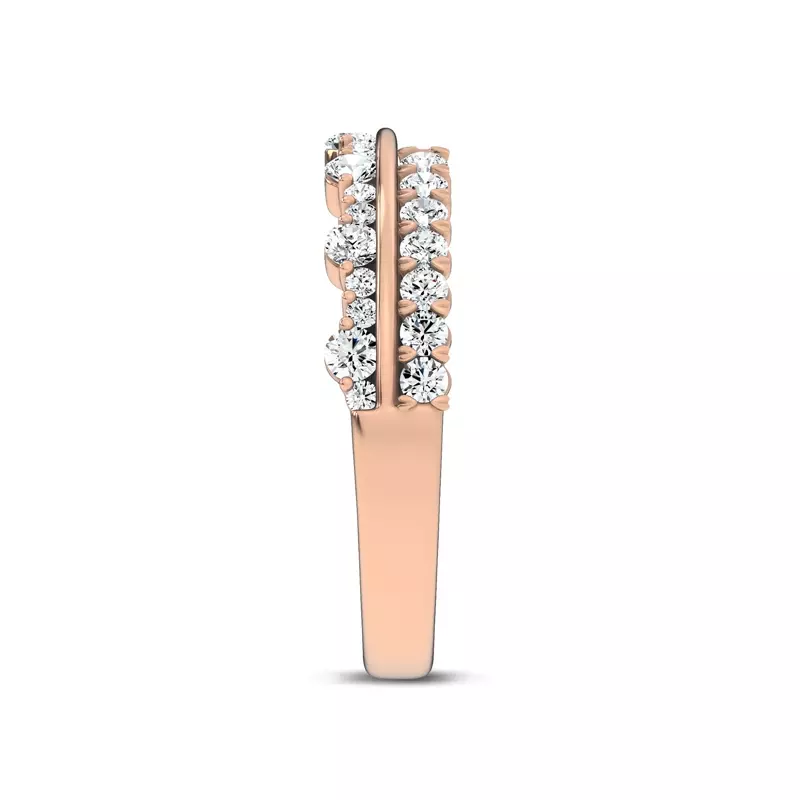 18K Rose Gold Ouvre Rhythmic Open Band