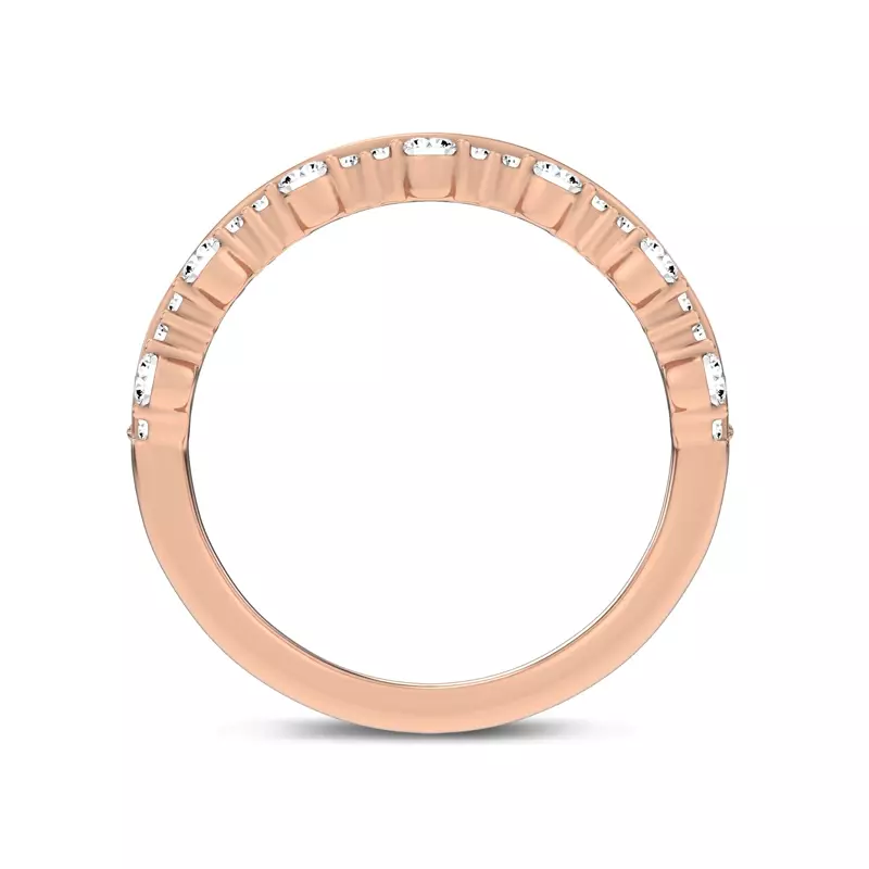 18K Rose Gold Ouvre Rhythmic Open Band